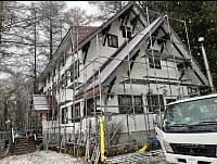 別荘地の足場工事も行ってます。