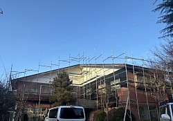 別荘の足場工事