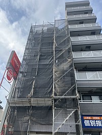 別荘地の足場工事も行ってます。