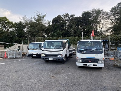 資材置き場は綺麗に整理整頓