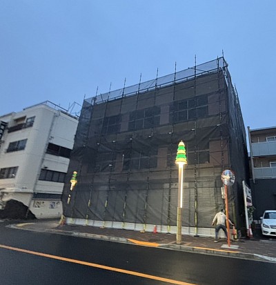 足場工事専門　江戸川区の倉庫